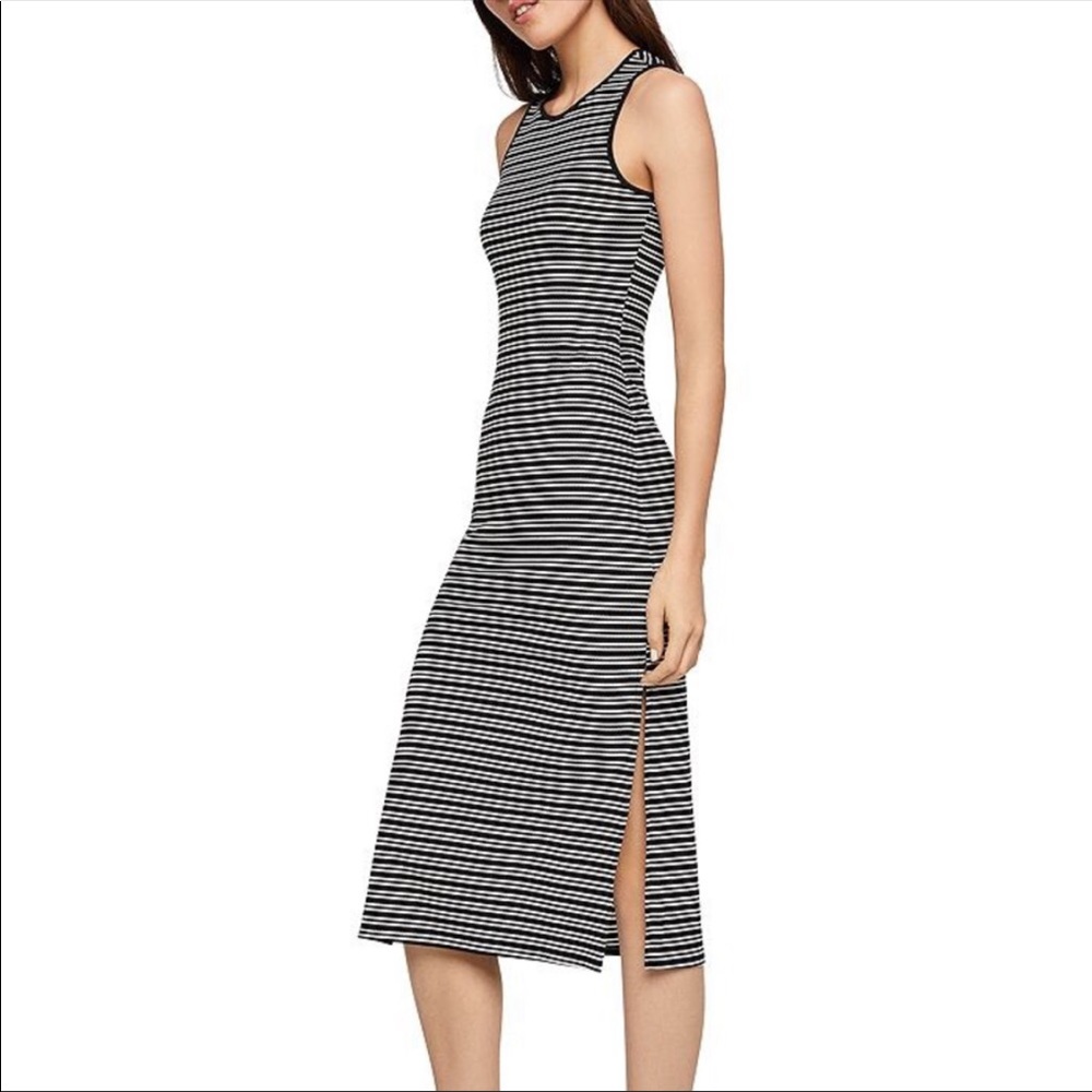 BCBgeneration Striped Tank Midi Dress In Black
